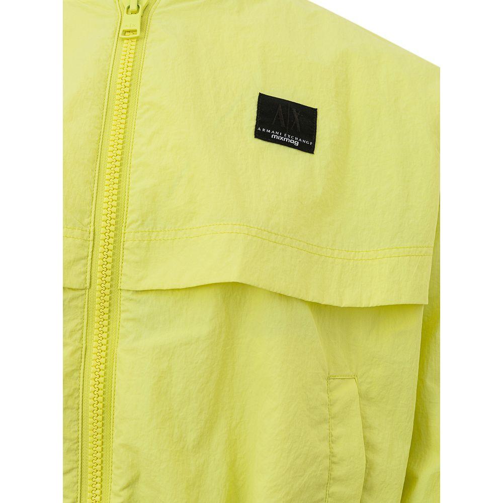 Armani Exchange Chic Yellow Polyamide Jacket for Women Armani Exchange