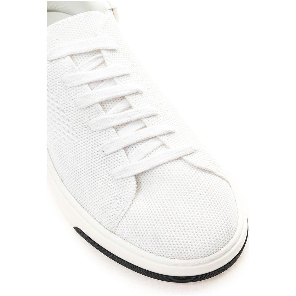 Casadei Elegant White Leather Sneakers Casadei