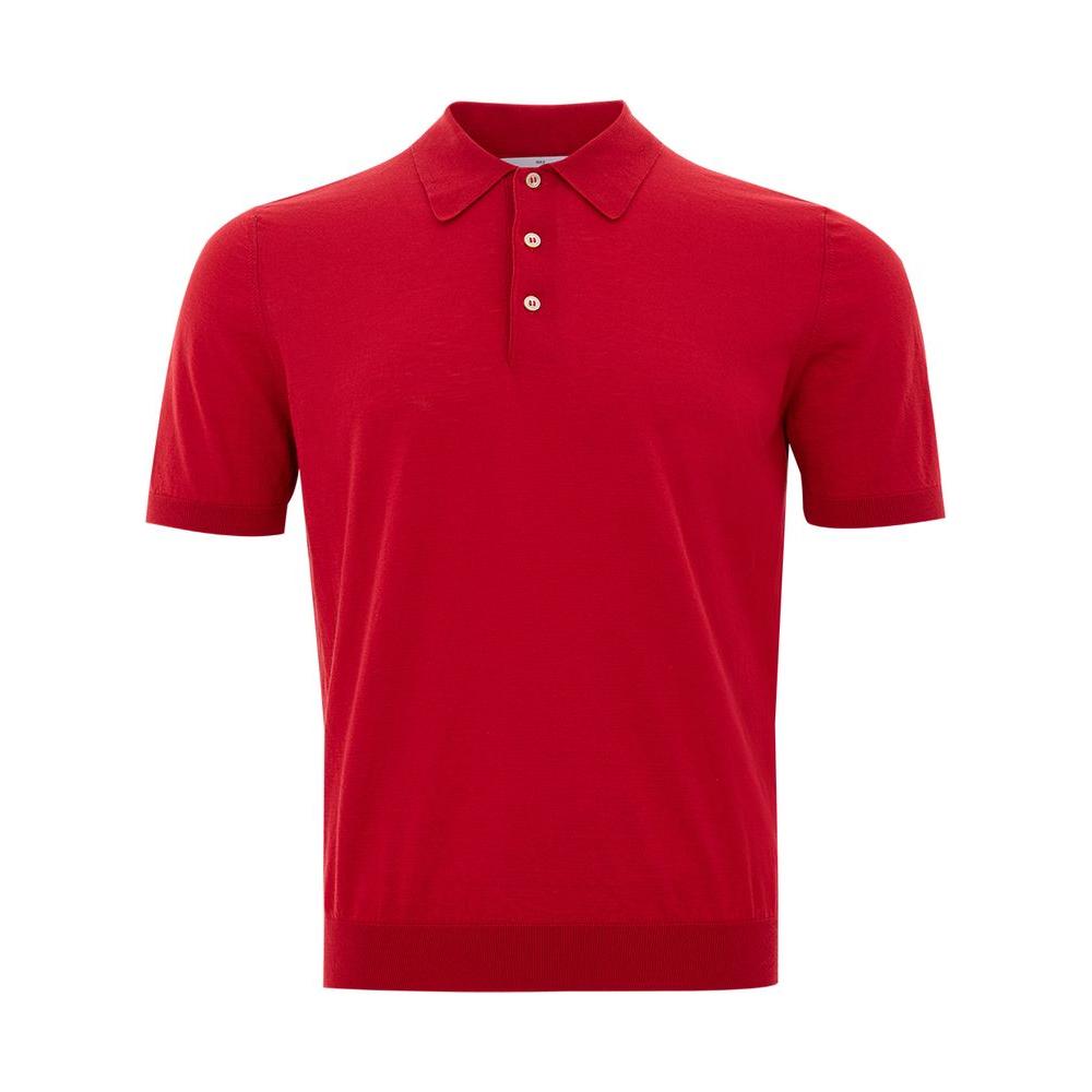 Gran Sasso Elegant Italian Cotton Polo Shirt in Vibrant Red Gran Sasso