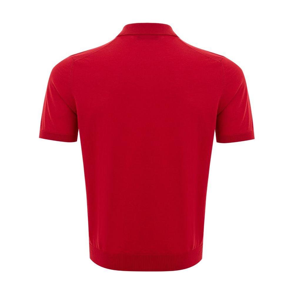 Gran Sasso Elegant Italian Cotton Polo Shirt in Vibrant Red Gran Sasso