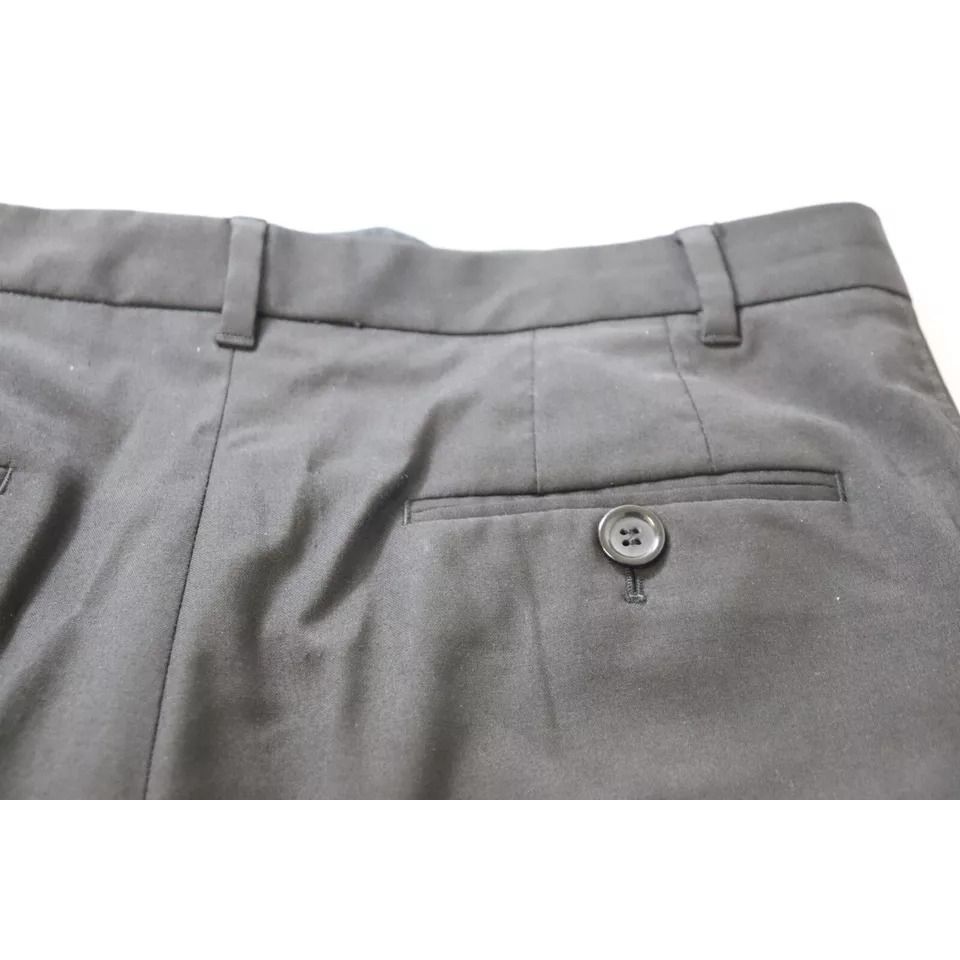 Dolce & Gabbana Black High Waist Tapered Trouser Pants