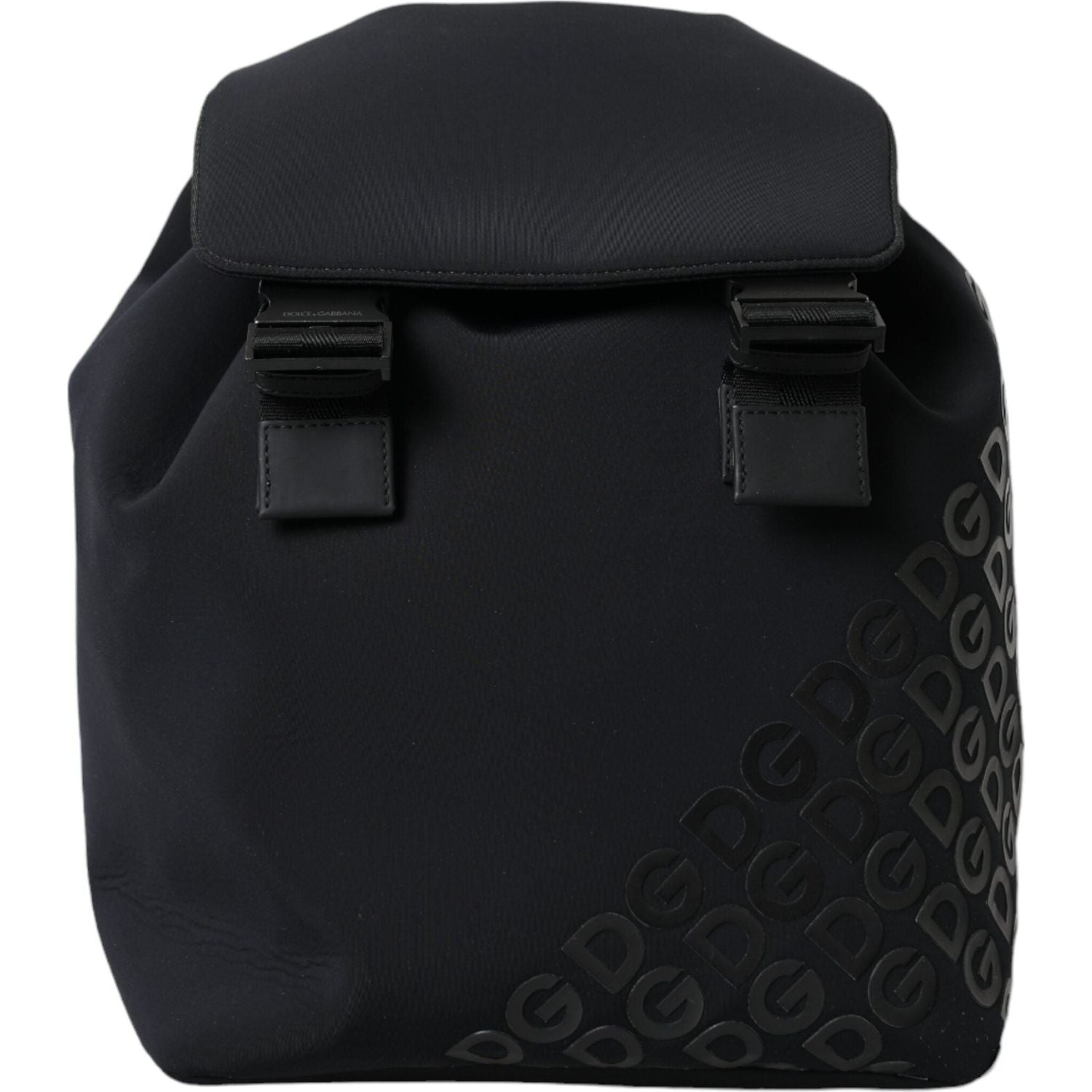 Front view with bag zipped and handles upright.