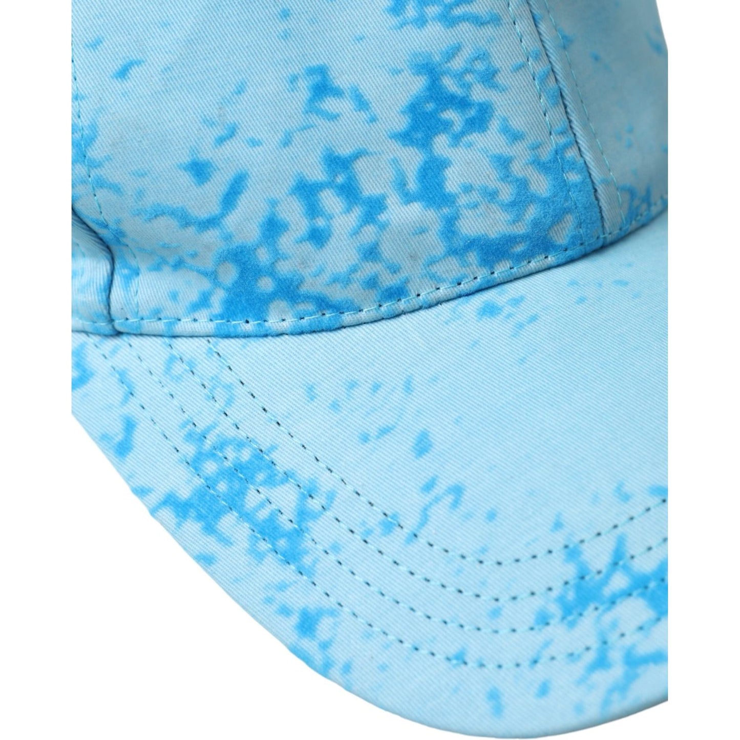 Dolce & Gabbana Light Blue Color Splash Baseball Hat Men Dolce & Gabbana