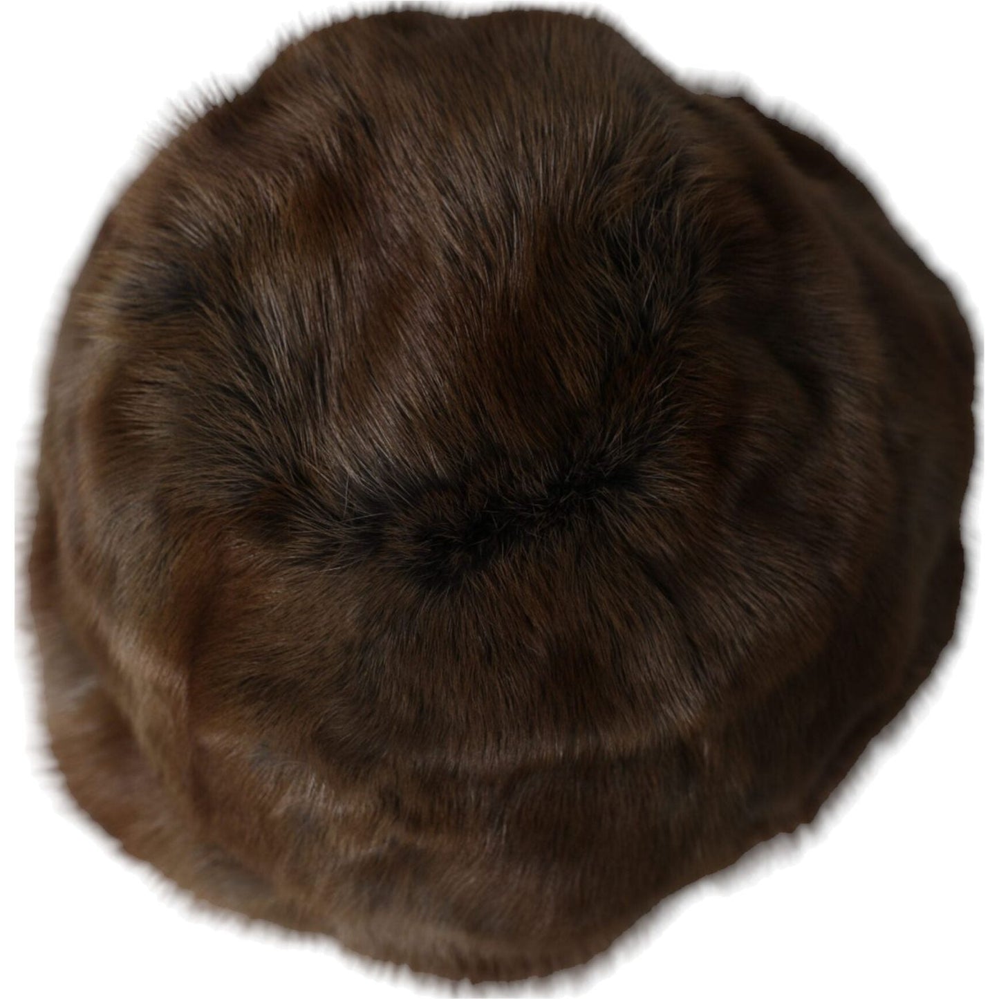 Dolce & Gabbana Brown Weasel Fur Womens Cashmere Hat Beanie Dolce & Gabbana