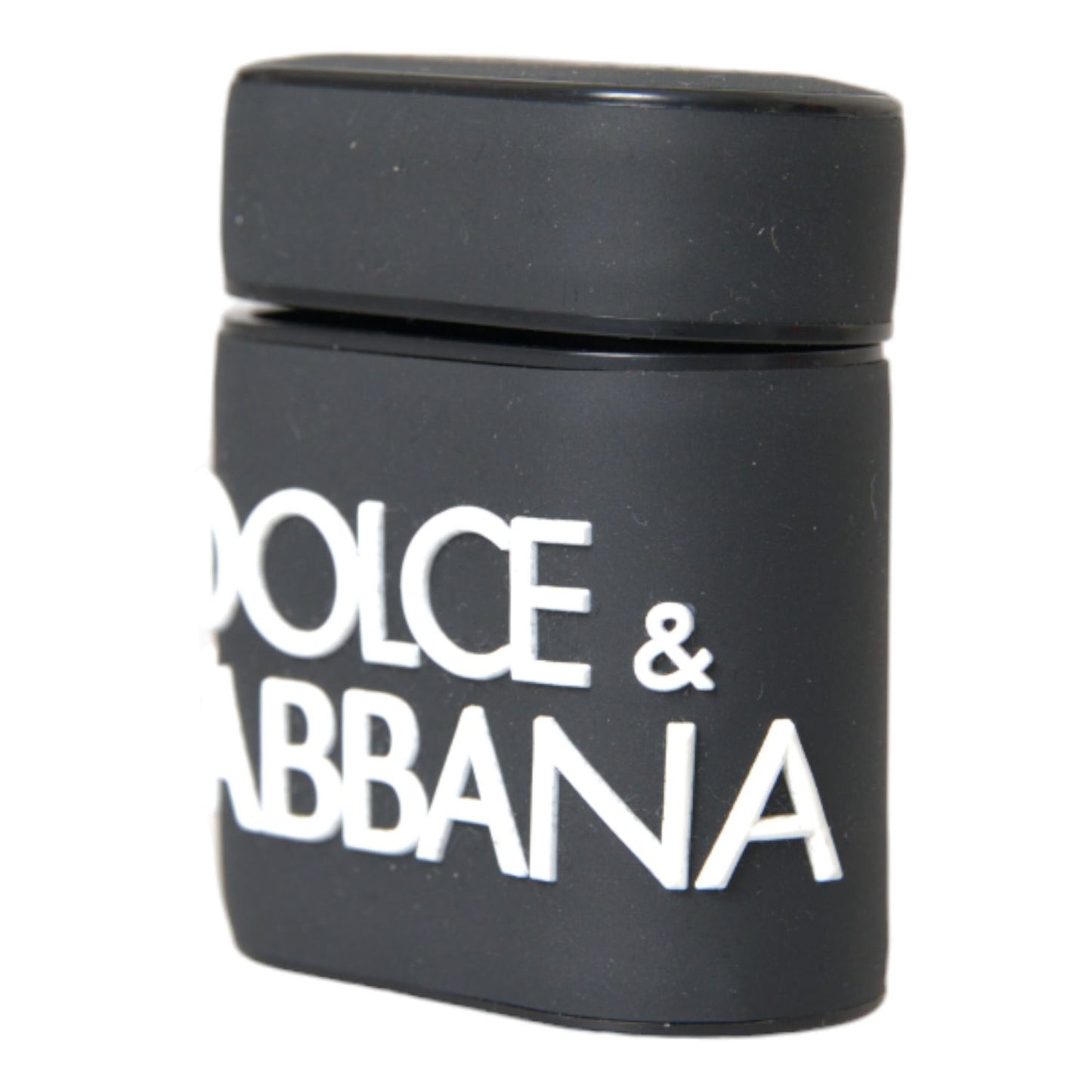 Dolce & Gabbana Black White Silicone Embossed Logo Airpods Case