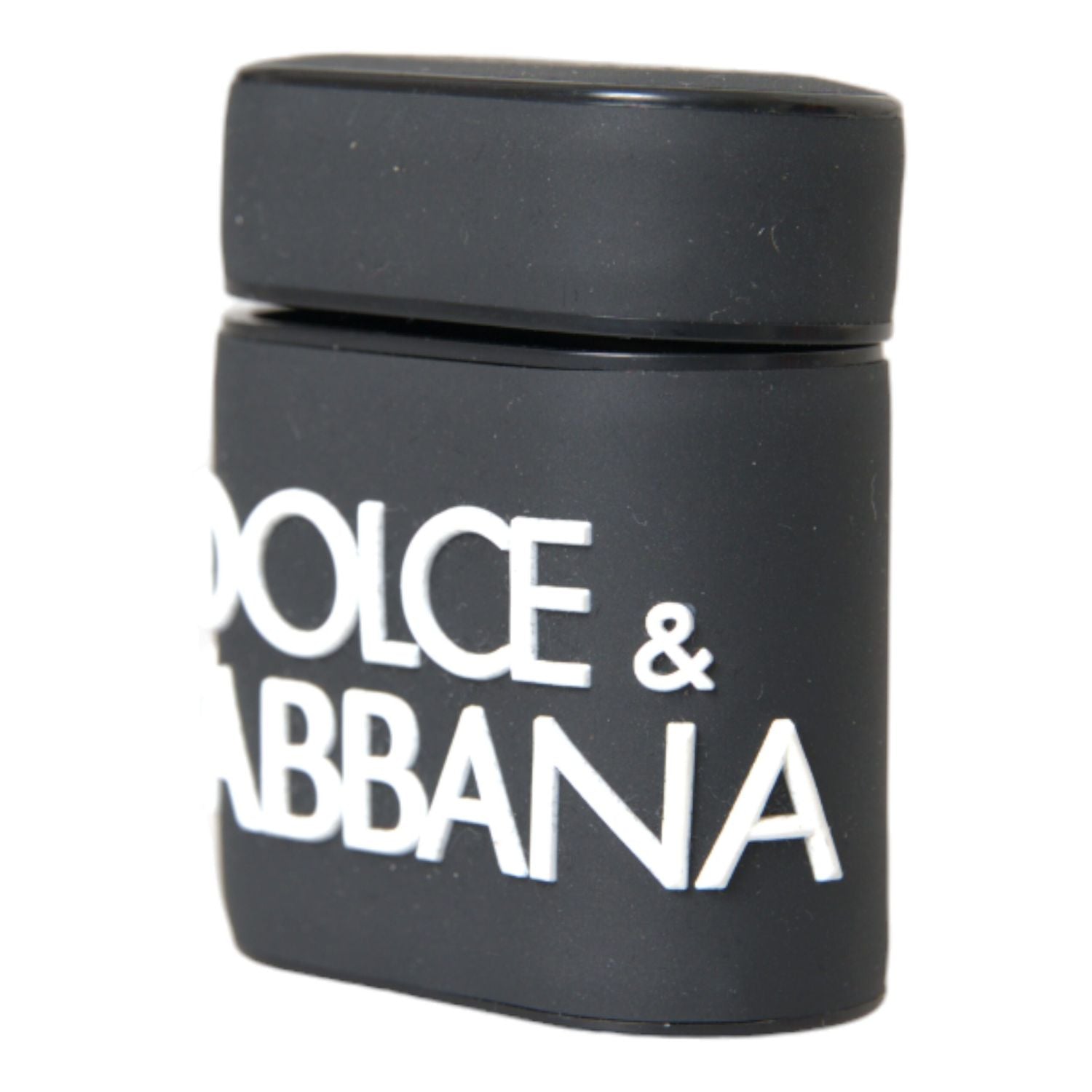 Dolce & Gabbana Black White Silicone Embossed Logo Airpods Case