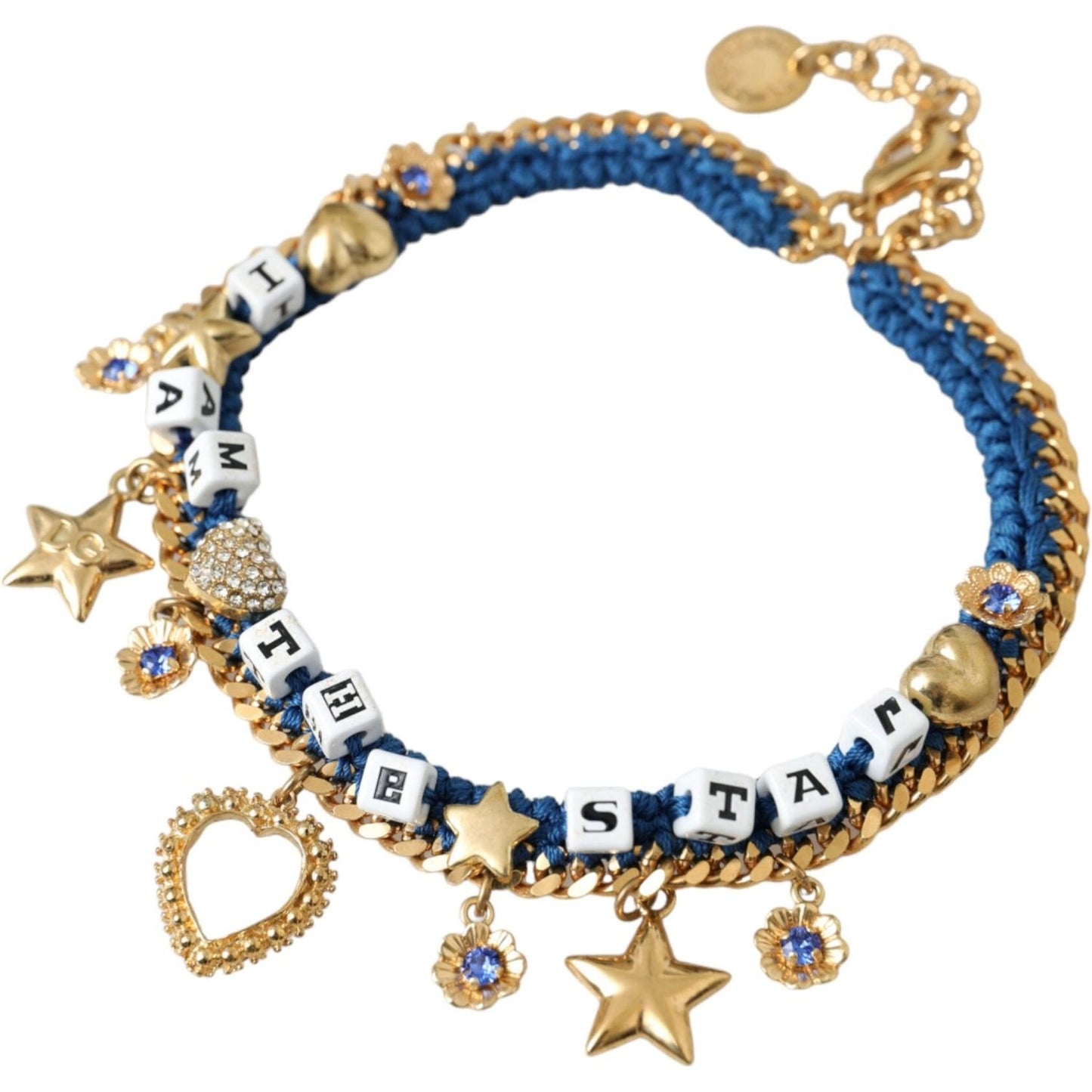 Dolce & Gabbana Gold Tone Brass Chain Iam The Star Bracelet Dolce & Gabbana