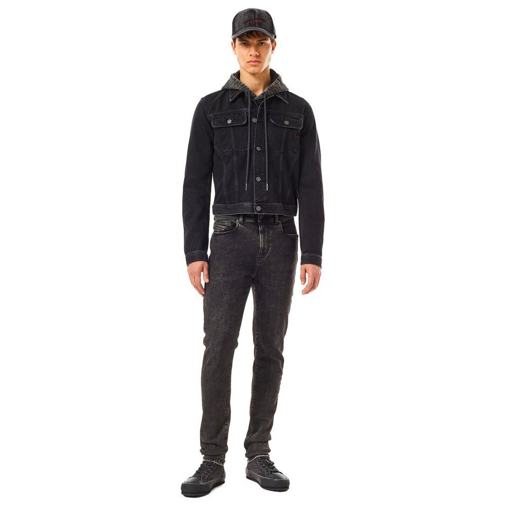 Diesel Black Cotton Jeans & Pant Diesel