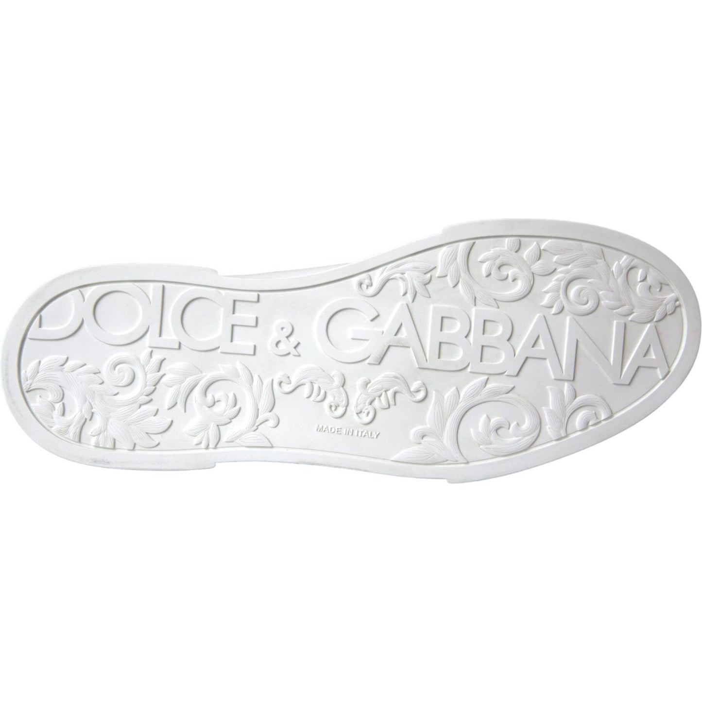 Dolce & Gabbana White Leather DG Logo Casual Low Top Sneakers Shoes Dolce & Gabbana