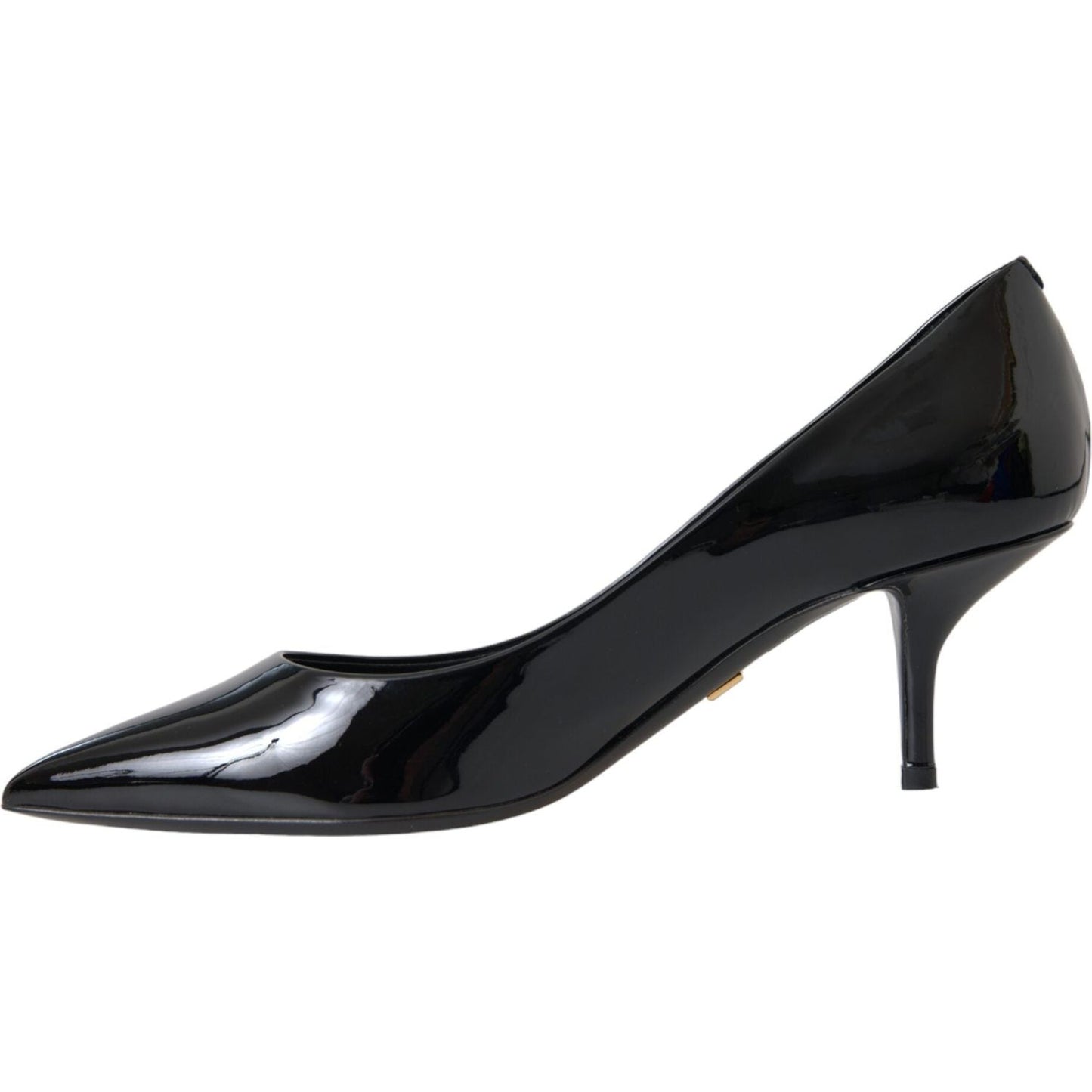 Dolce & Gabbana Black Patent Leather Heels Pumps Shoes Dolce & Gabbana