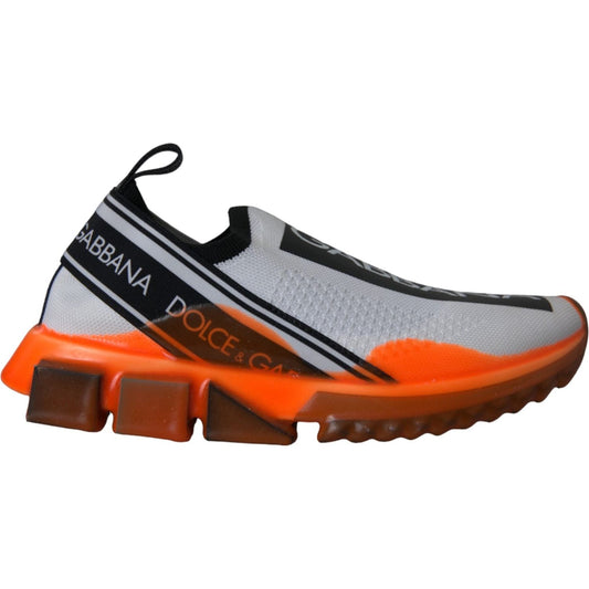 Black White Orange Slip On Sorrento Sneakers Shoes