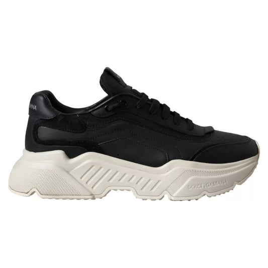 Dolce & Gabbana Black Leather DAYMASTER Mens Sneakers Shoes Dolce & Gabbana