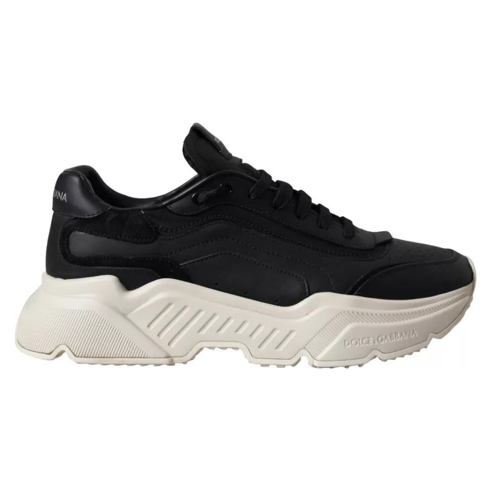 Dolce & Gabbana Black Leather DAYMASTER Mens Sneakers Shoes Dolce & Gabbana