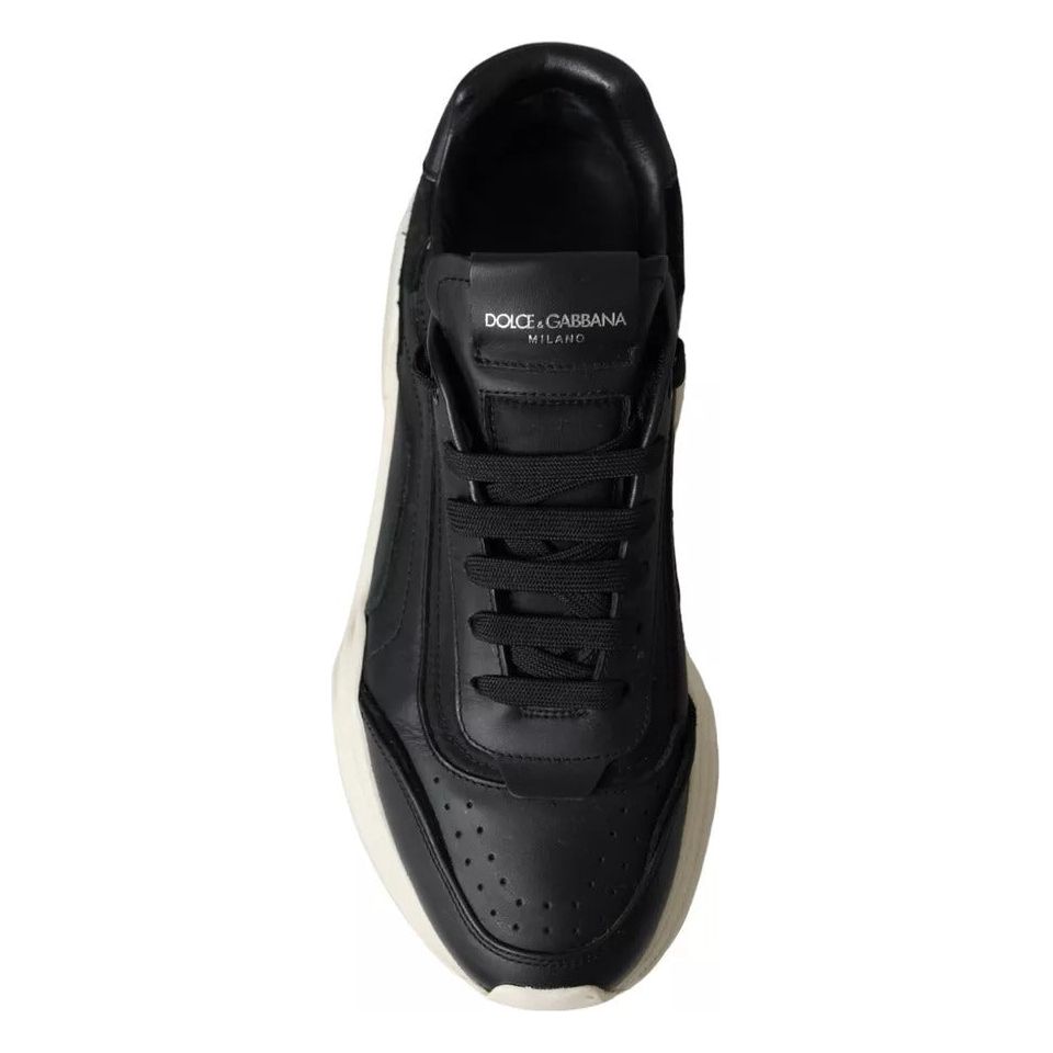 Dolce & Gabbana Black Leather DAYMASTER Mens Sneakers Shoes Dolce & Gabbana