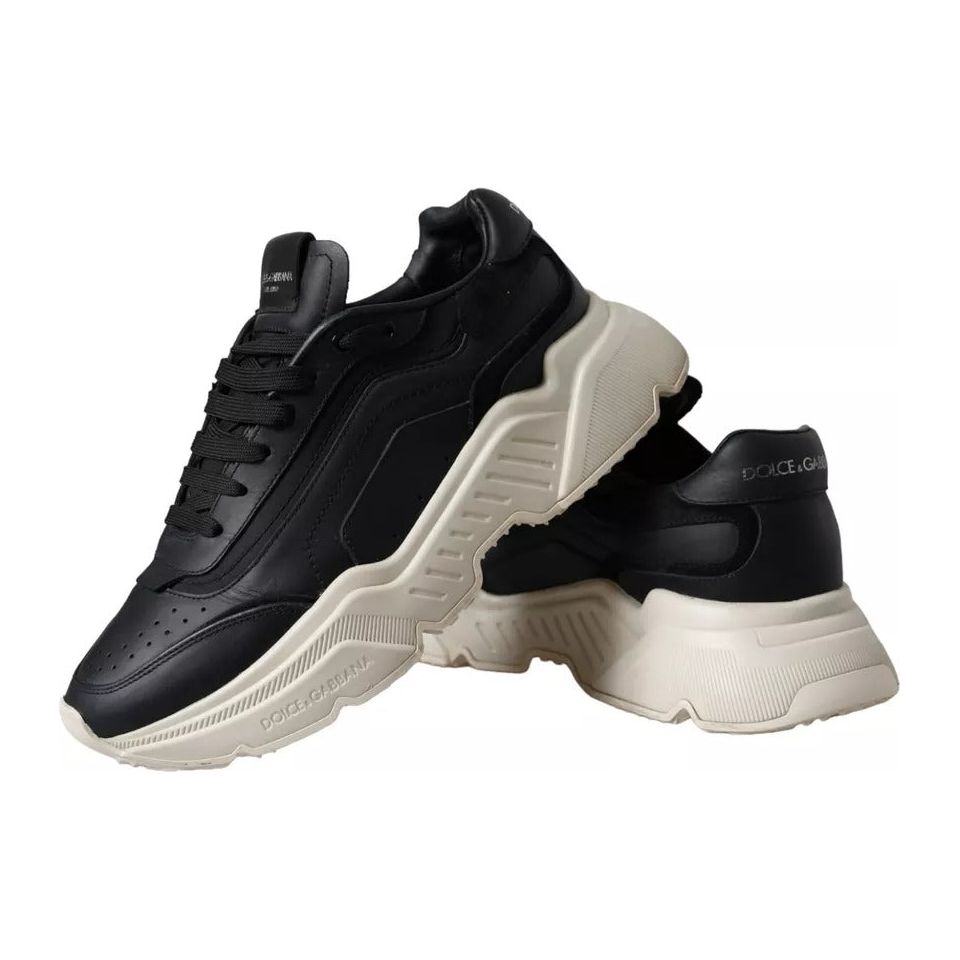 Dolce & Gabbana Black Leather DAYMASTER Mens Sneakers Shoes Dolce & Gabbana