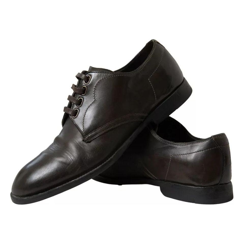 Dolce & Gabbana Green Leather Mens Formal Dress Shoes Dolce & Gabbana