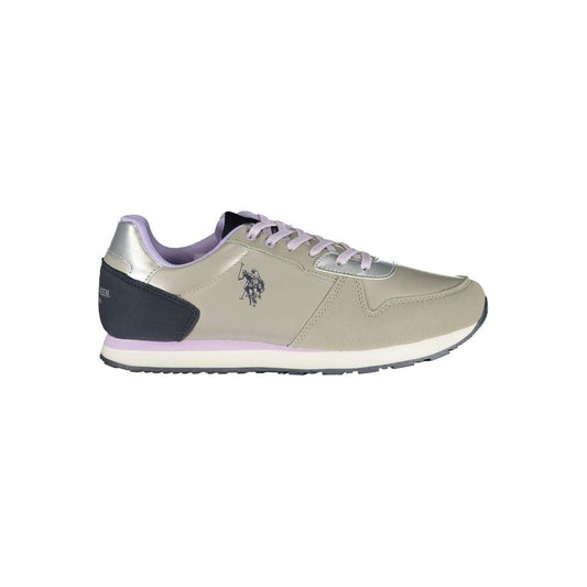 U.S. POLO ASSN. Silver Polyester Sneaker U.S. POLO ASSN.