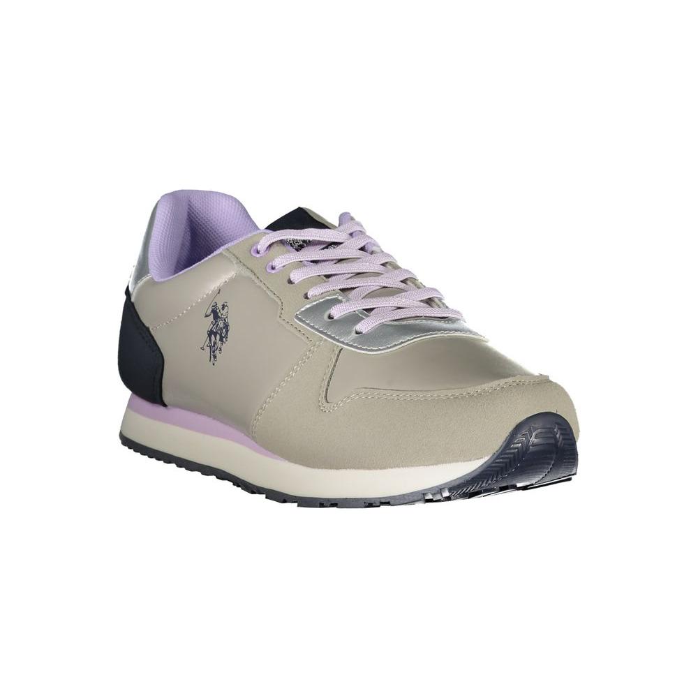 U.S. POLO ASSN. Silver Polyester Sneaker U.S. POLO ASSN.