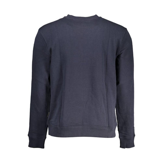 Napapijri Blue Cotton Men Sweater Napapijri