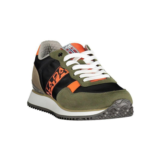 Napapijri Green Polyester Men Sneaker Napapijri