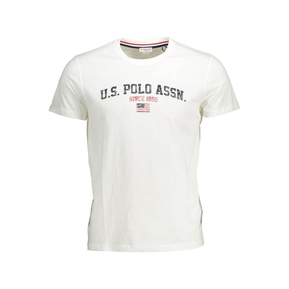 U.S. POLO ASSN. White Cotton Men T-Shirt U.S. POLO ASSN.