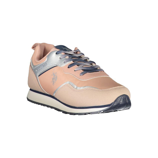 U.S. POLO ASSN. Pink Polyester Sneaker U.S. POLO ASSN.