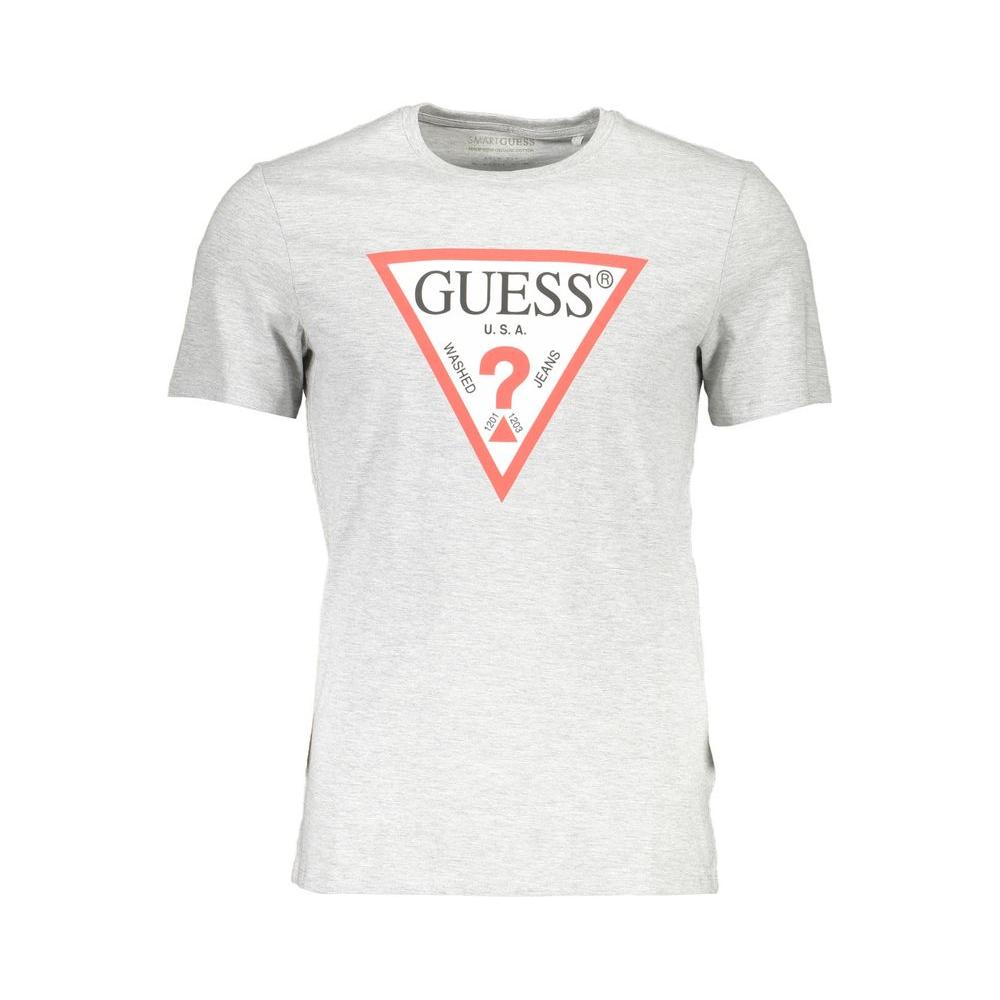 Guess Jeans Gray Cotton Men T-Shirt Guess Jeans