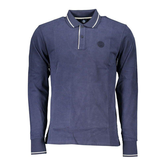 North Sails Blue Cotton Men Polo Shirt North Sails