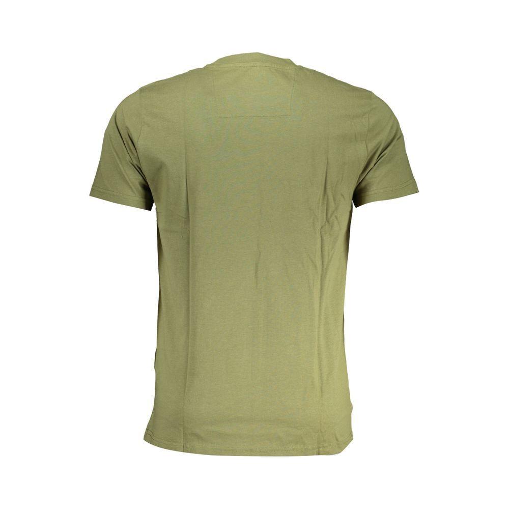 Cavalli Class Green Cotton T-Shirt Cavalli Class