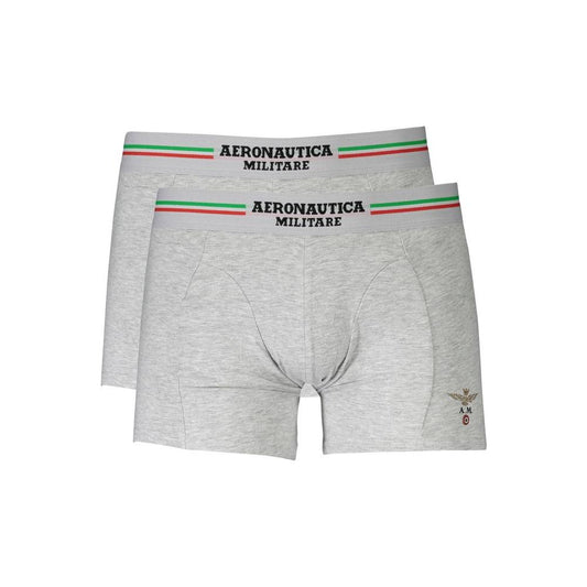 Aeronautica Militare Gray Cotton Underwear Aeronautica Militare