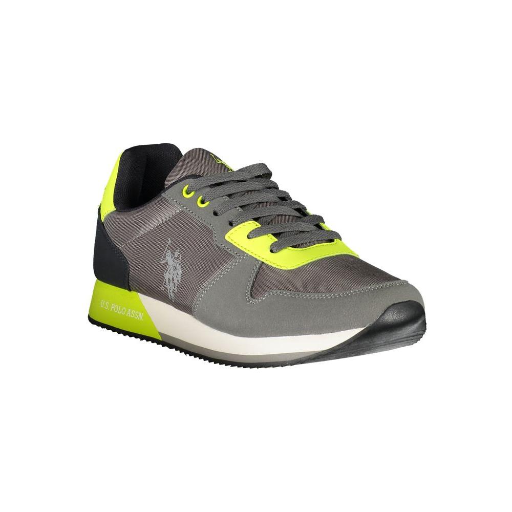 U.S. POLO ASSN. Gray Polyester Men Sneaker U.S. POLO ASSN.