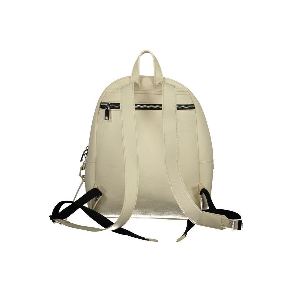 Front view with bag zipped and handles upright.