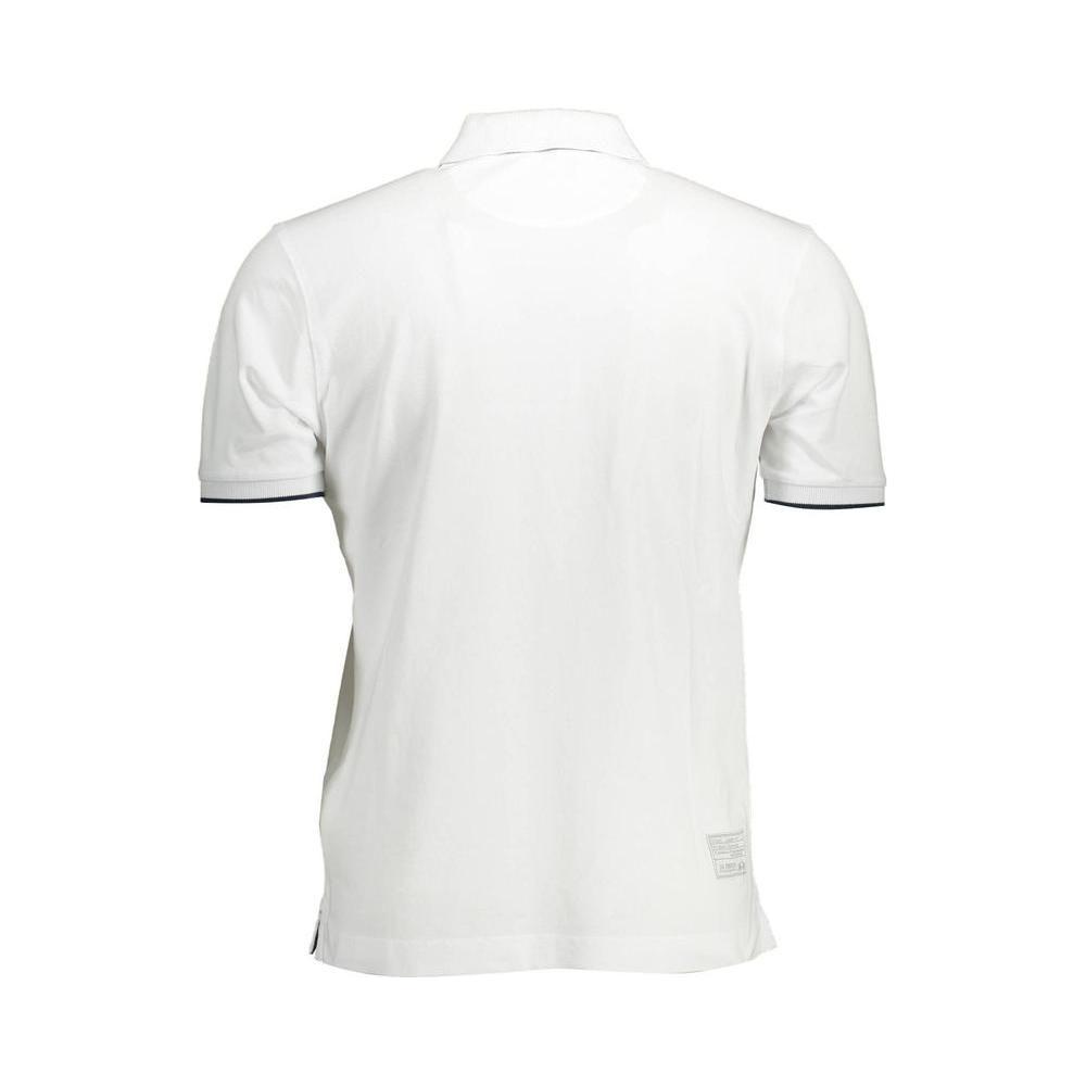 La Martina Elegant Short-Sleeved White Polo for Men La Martina