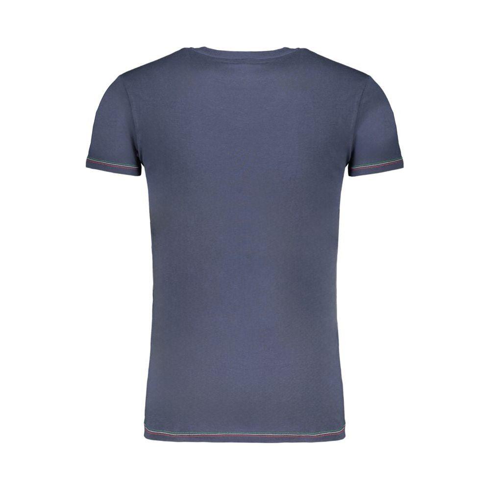 Aeronautica Militare Blue Cotton T-Shirt Aeronautica Militare