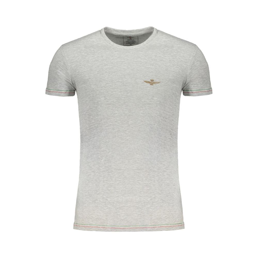 Aeronautica Militare Gray Cotton T-Shirt MAN T-SHIRTS Aeronautica Militare