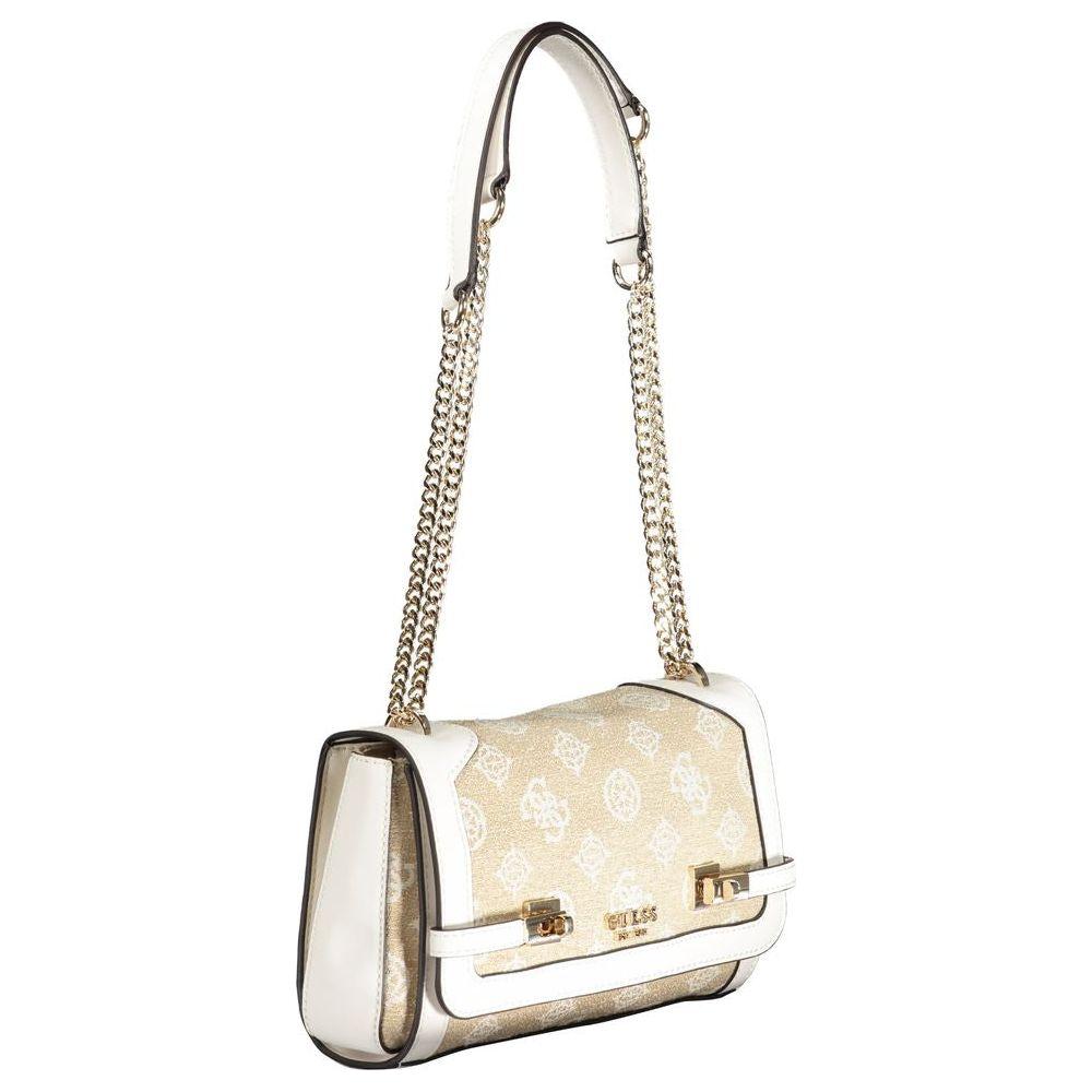 Guess Jeans White Cotton Handbag Guess Jeans