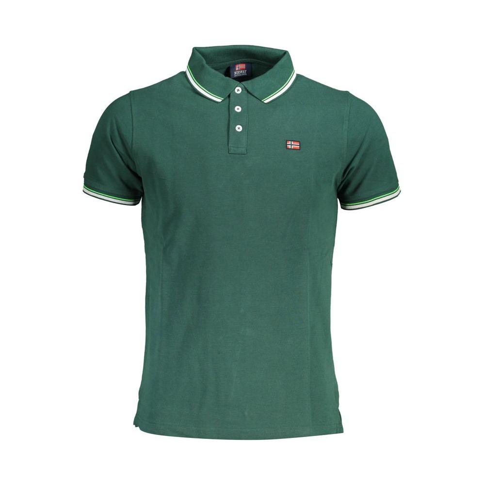 Norway 1963 Green Cotton Men Polo Shirt Norway 1963