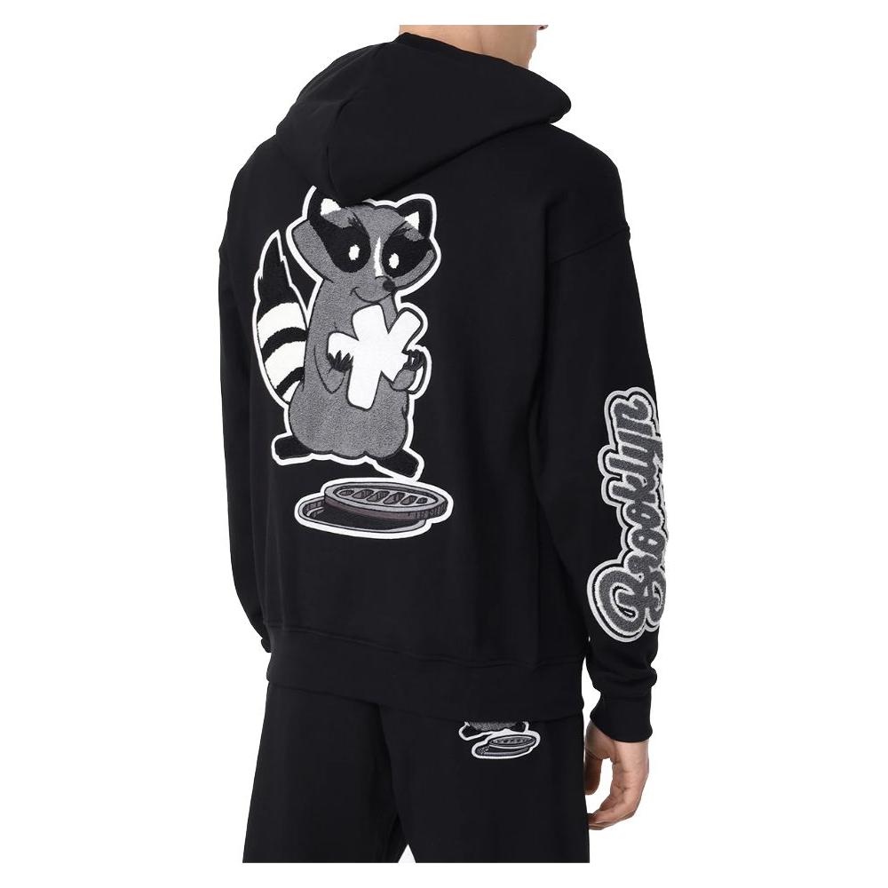 Comme Des Fuckdown Black Cotton Men's Hooded Sweater Comme Des Fuckdown