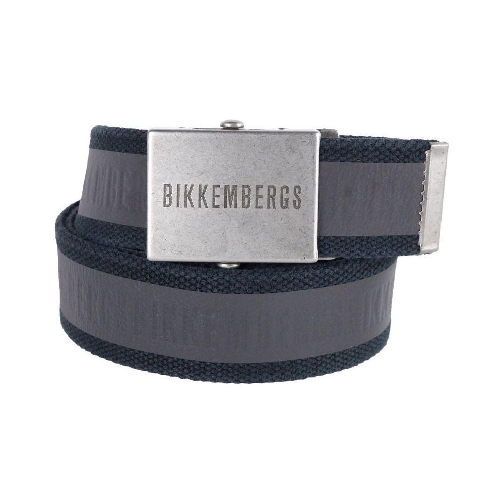 Bikkembergs Black Cotton Mens Belt Bikkembergs