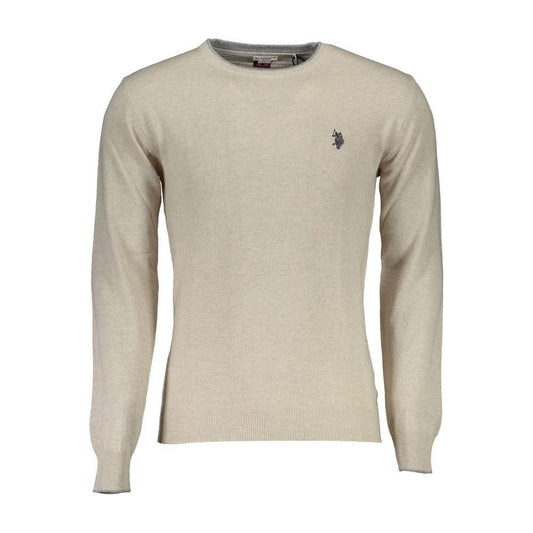 U.S. POLO ASSN. Beige Wool Men Sweater U.S. POLO ASSN.