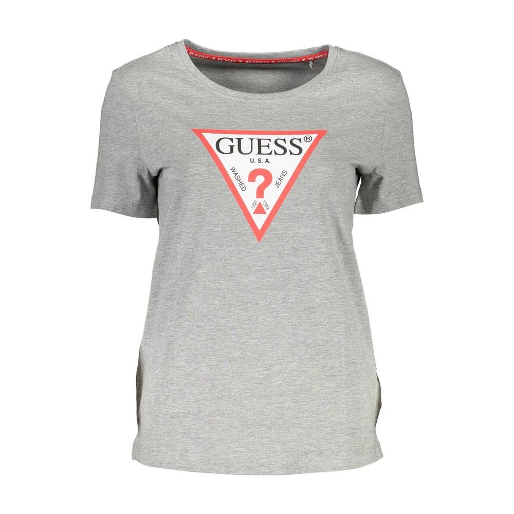 Guess Jeans Gray Cotton Women T-Shirt