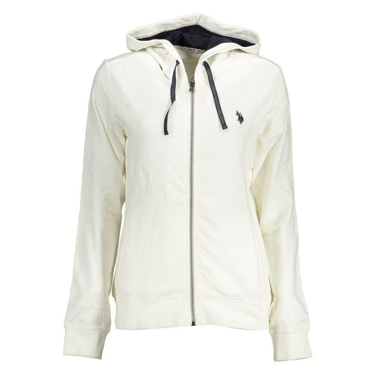 U.S. POLO ASSN. White Cotton Women Sweater U.S. POLO ASSN.