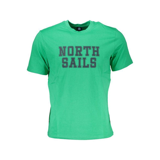 North Sails Green Cotton T-Shirt North Sails