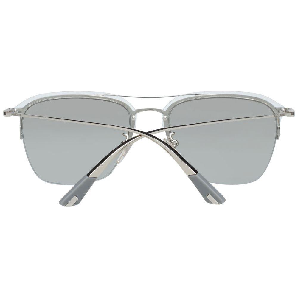 Police Silver Men Sunglasses Police