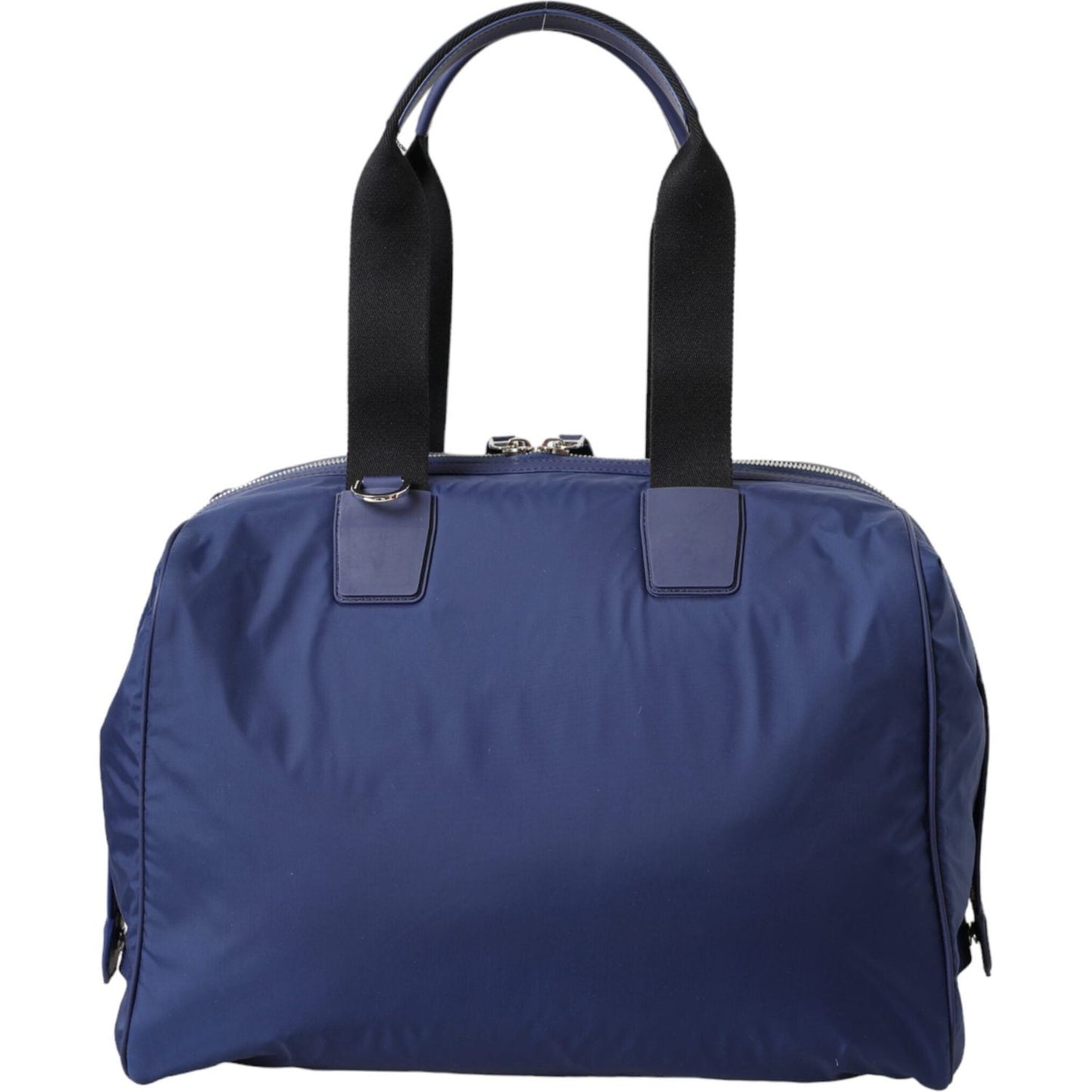 Dolce & Gabbana Blue Nylon Calfskin Hand Shoulder Duffel Bag Dolce & Gabbana