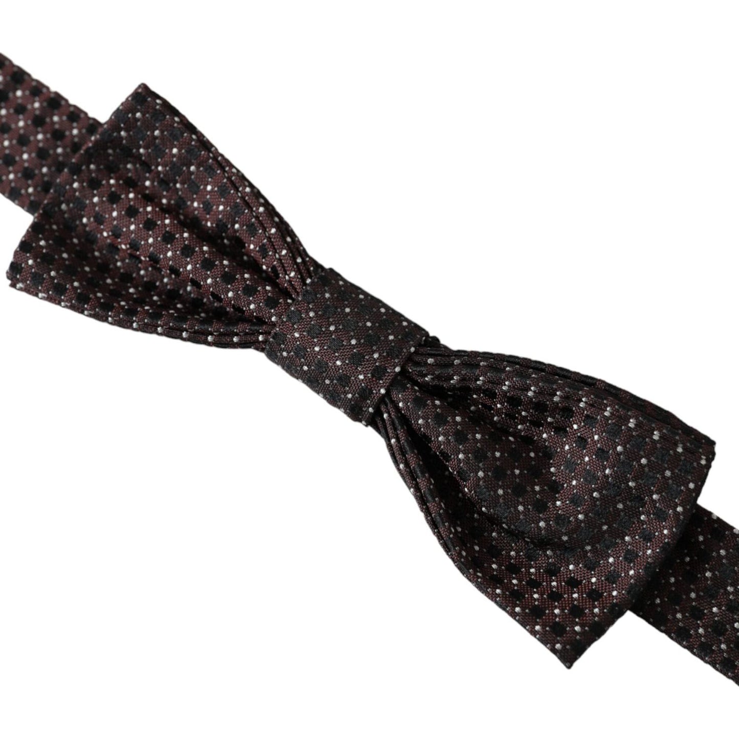 Dolce & Gabbana Brown Fantasy Silk Adjustable Neck Men Papillon Bow Tie Dolce & Gabbana