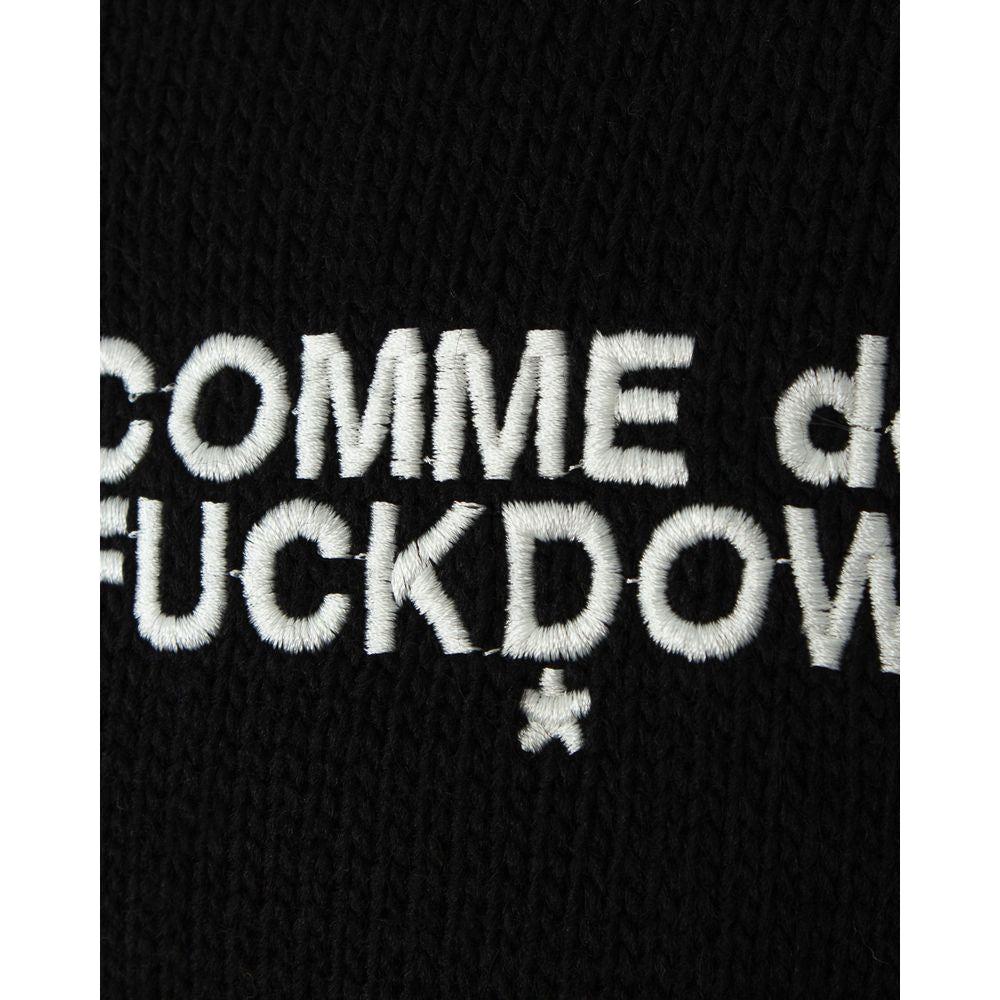 Comme Des Fuckdown Black Acrylic Sweater Comme Des Fuckdown