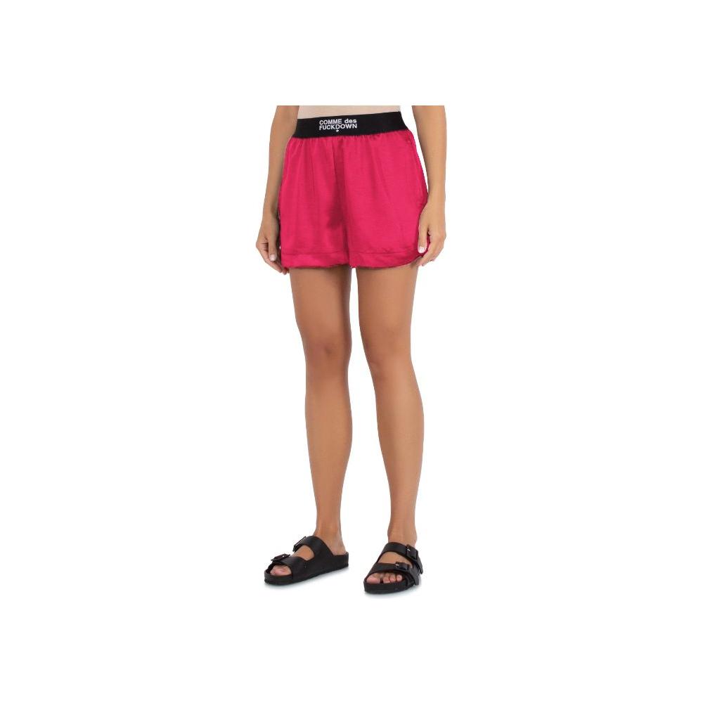 Comme Des Fuckdown Fuchsia Polyester Short Comme Des Fuckdown