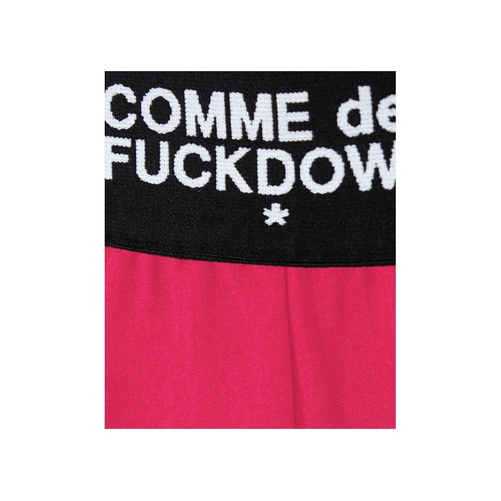 Comme Des Fuckdown Fuchsia Polyester Jeans & Pant Comme Des Fuckdown