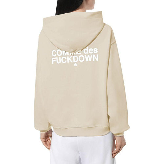 Comme Des Fuckdown Beige Cotton Sweater Comme Des Fuckdown